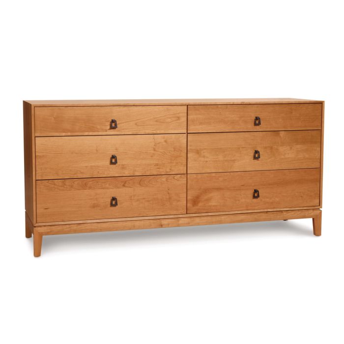 Mansfield 6-Drawer Long Cherry Dresser