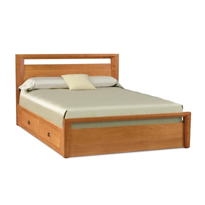 Mansfield Storage Bed, Cherry or Walnut