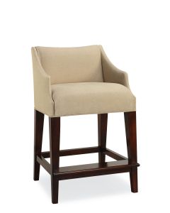 Napa Counter Stool in Custom Leather, available at The Stated Home