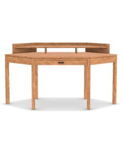 American-made Albans Corner Desk with optional Gallery, available at The Stated Home