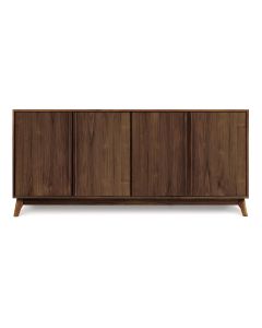 American-made Catalina Four Door Credenza in walnut