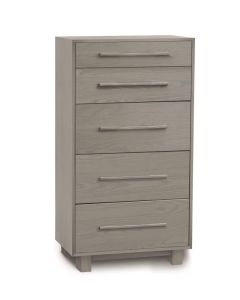 American furniture Copeland Sloane five drawer tall dresser oak walnut