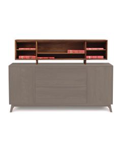 American-made File Credenza Organizer Hutch in walnut