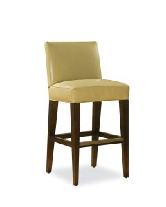 Boulder Counter Stool in Custom Leather, available at The Stated Home